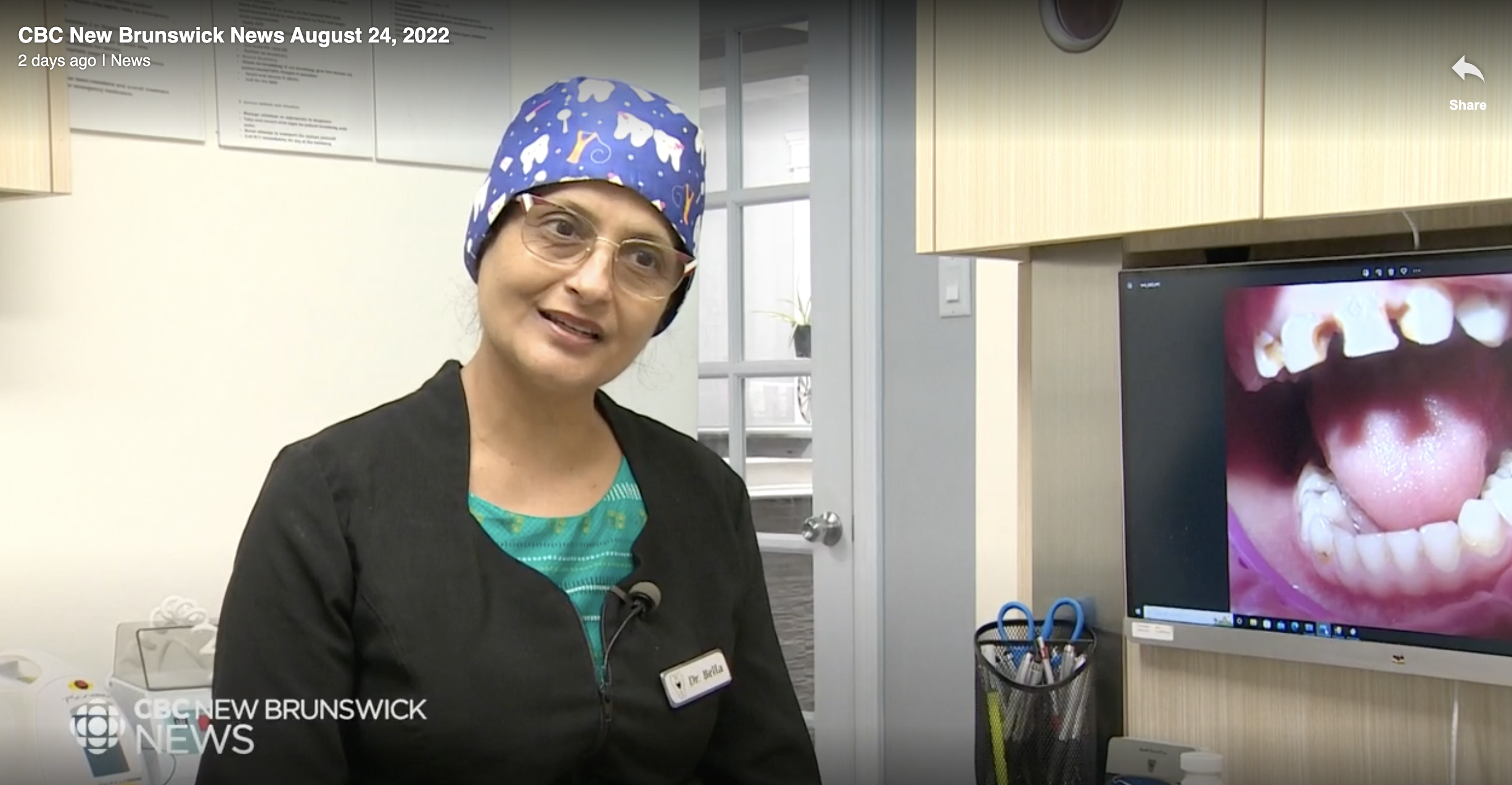 Hi-tech family dentistry on CBC New Brunswick News